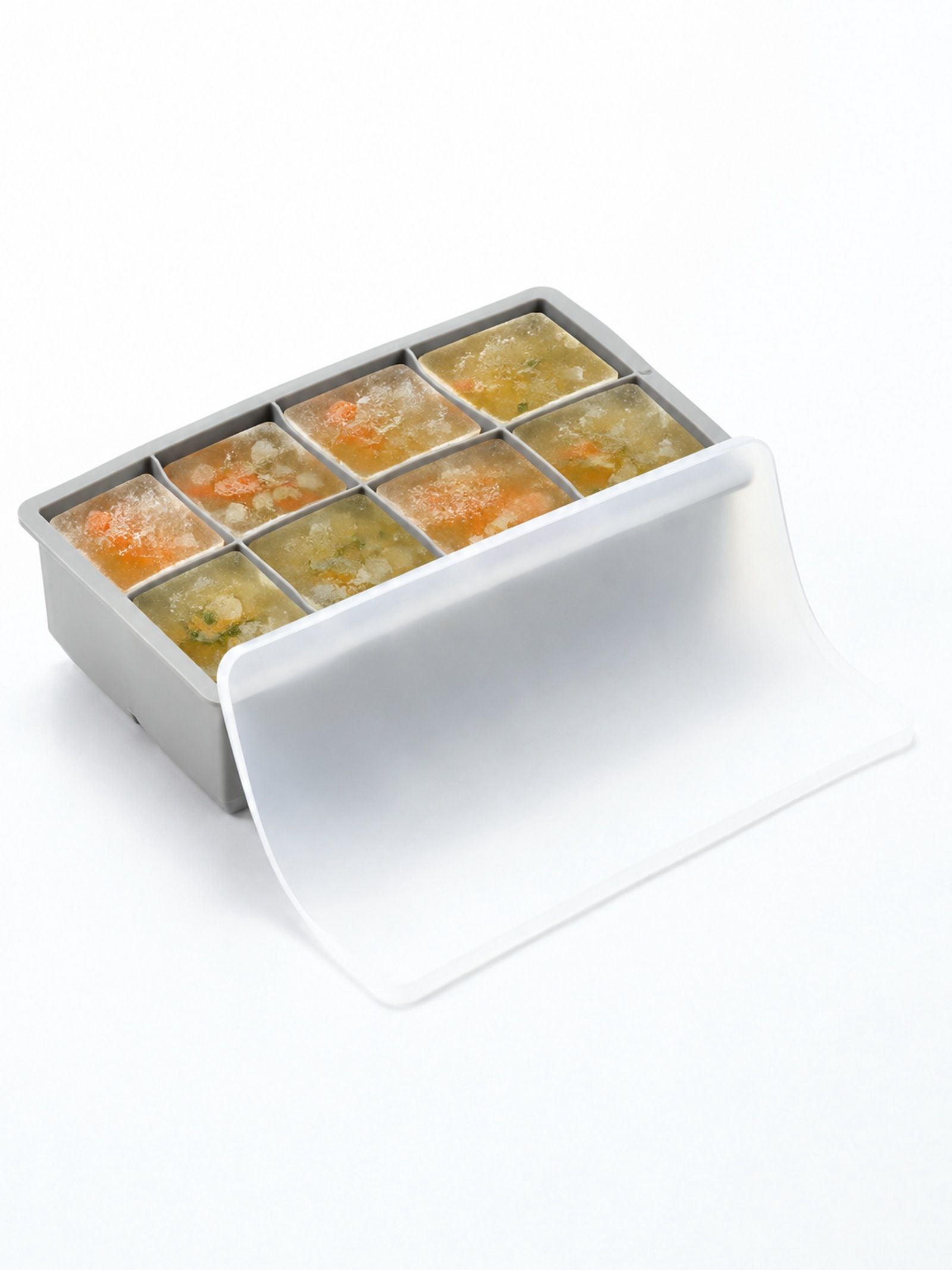 Форма для льда с крышкой Заготовка, 8 ячеек, размер 22x11.5x5 см, силикон