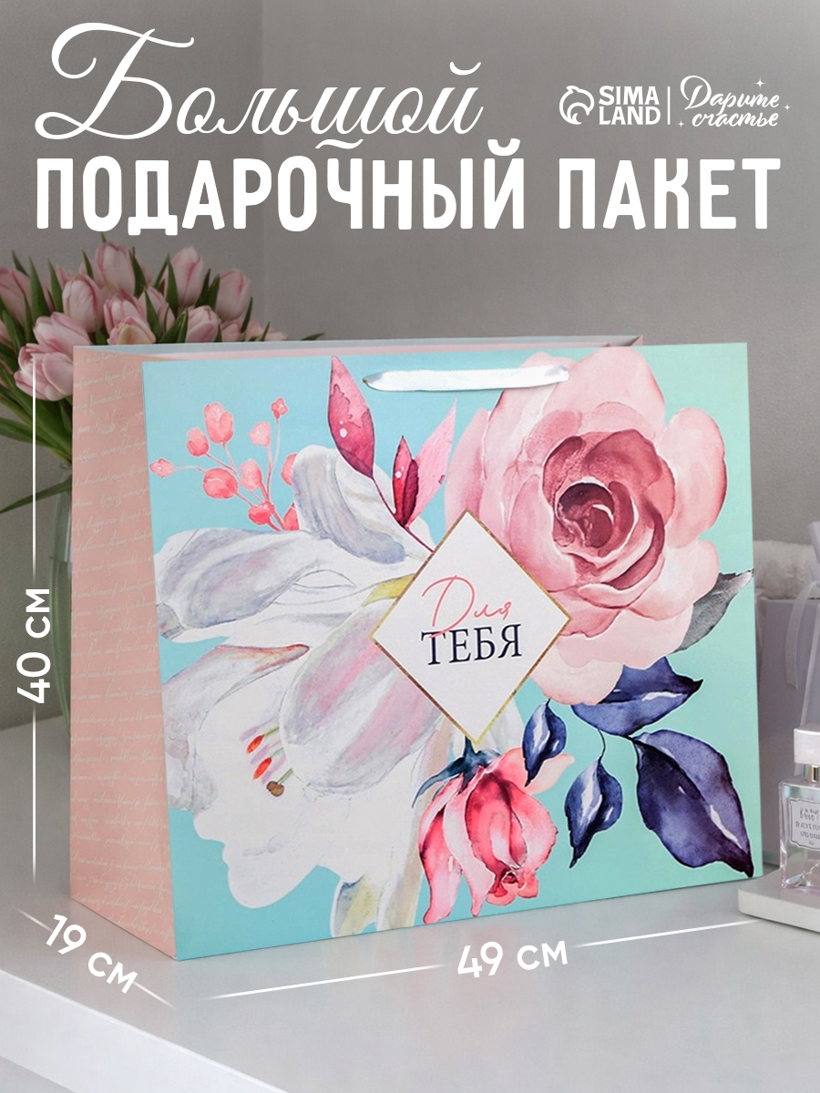 Пакет подарочный большой, XL 49 х 40 х 19 см