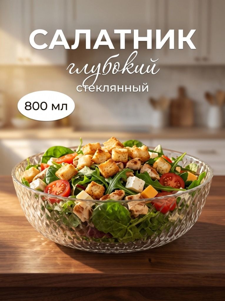 Тарелка глубокая суповая "Идиллия", диаметр 18 см, 800 мл