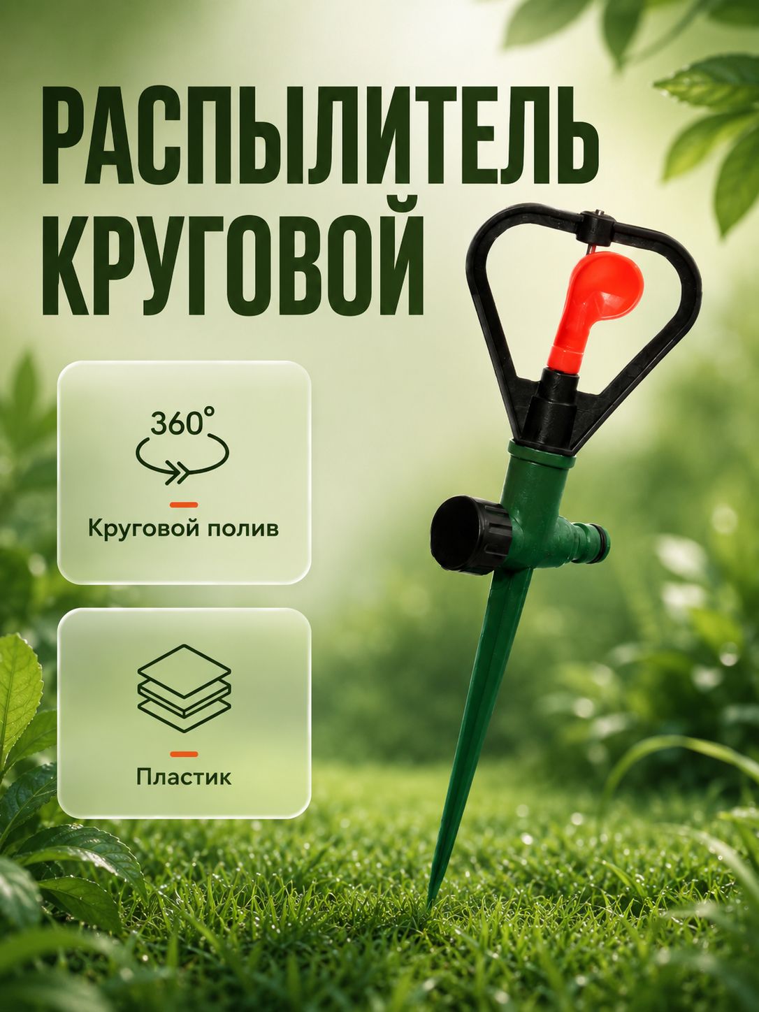 Greengo — круговой распылитель на пике, На фото — предложение продавца