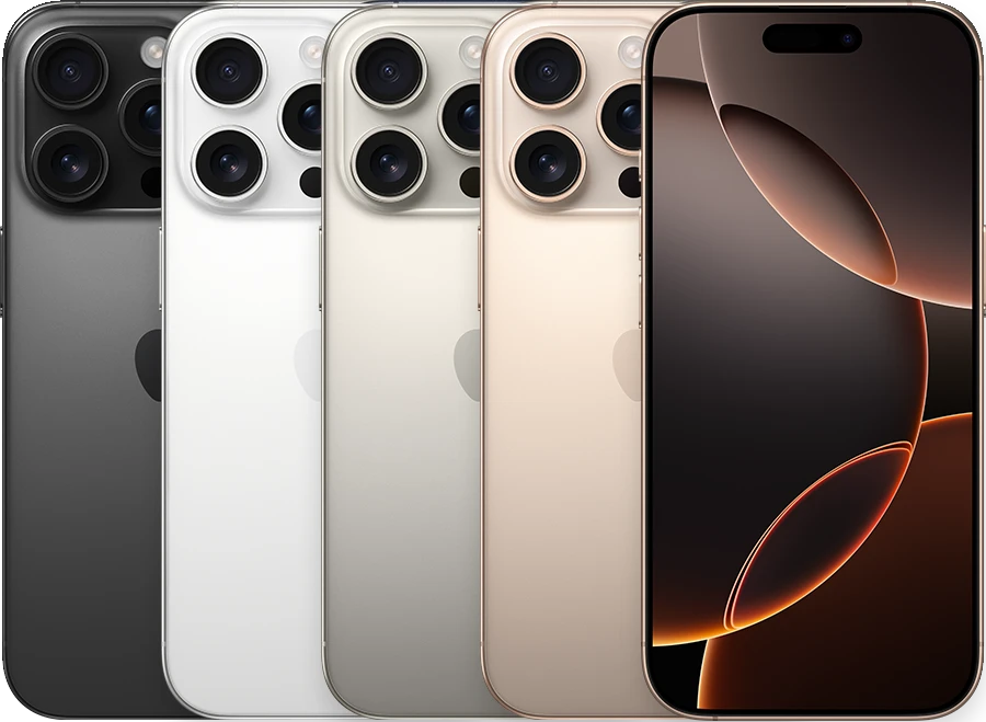 Apple iPhone 16 Pro, Расцветка на фото